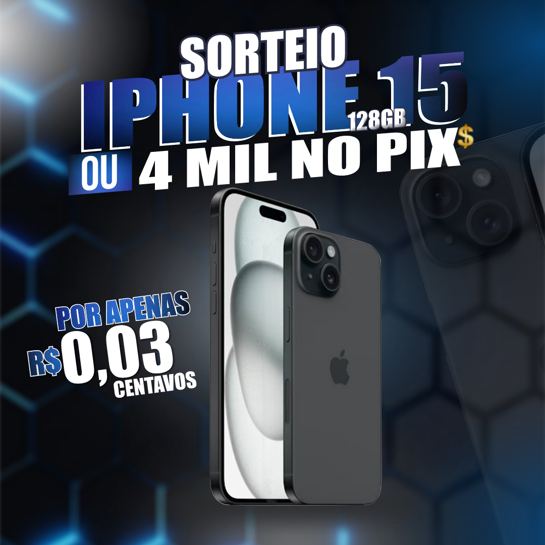 IPHONE 15 OU 4K NO PIX